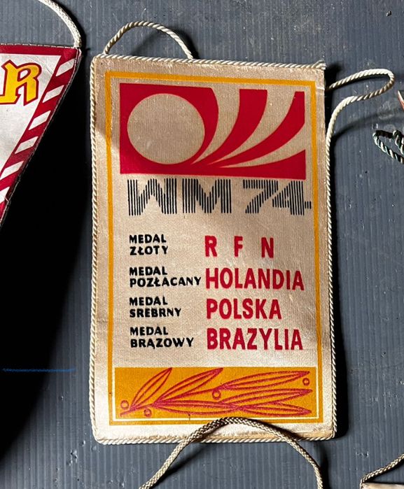 proporczyk z Mistrzostw Świata z 1974