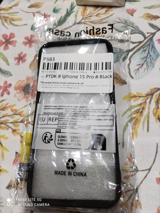 Bolsa Silicone iPhone 15 Pro Nova