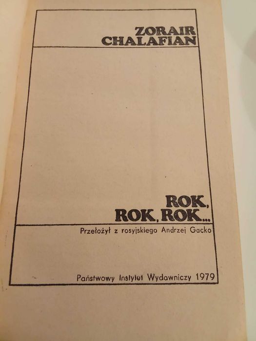 Rok, rok, rok Zorair Chalafian