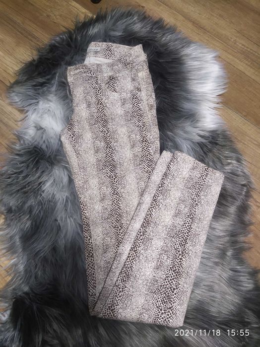 Spodnie damskie beż brąz