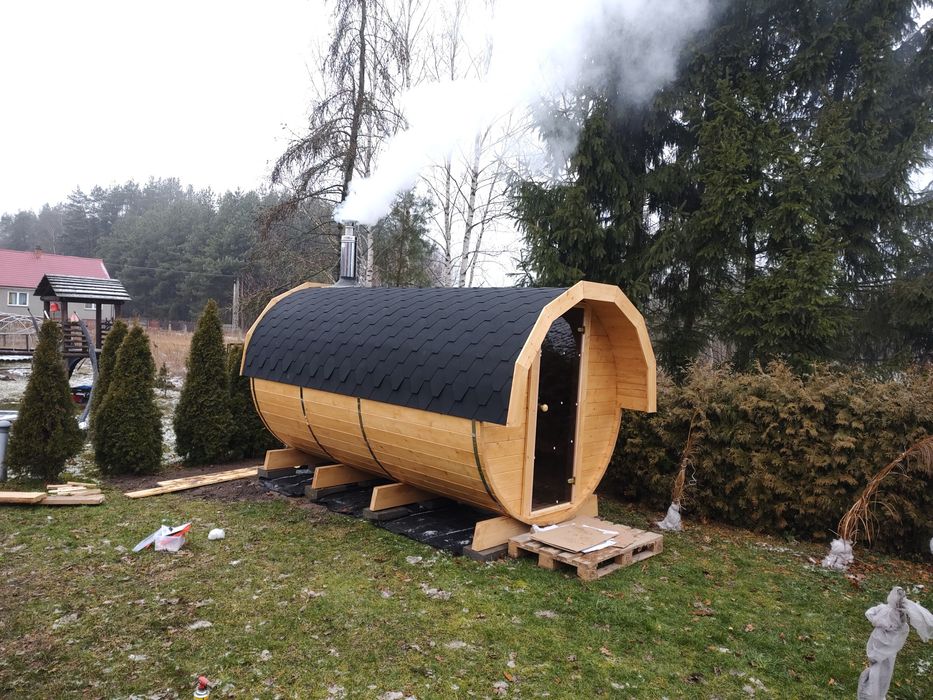 Sauna Ogrodowa Beczka 350 cm!! Przedsionek