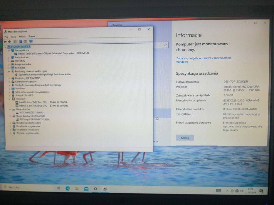 Komputer do faktur i przeglądania internetu Tanio Dell Optiplex 760