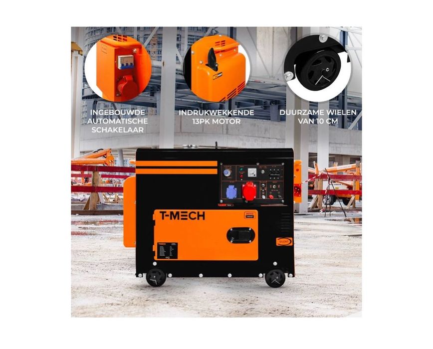 Gerador a diesel totalmente novo.