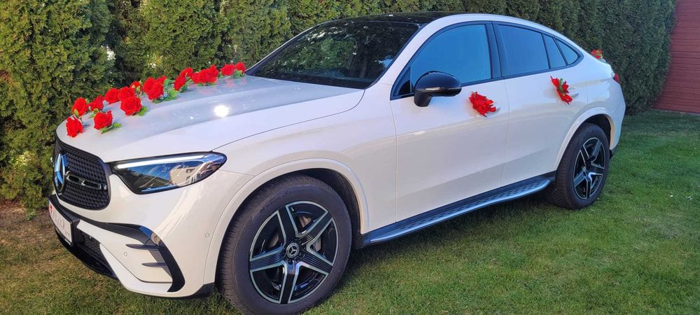 Samochód do ślubu nowy Mercedes GLC 200 Coup