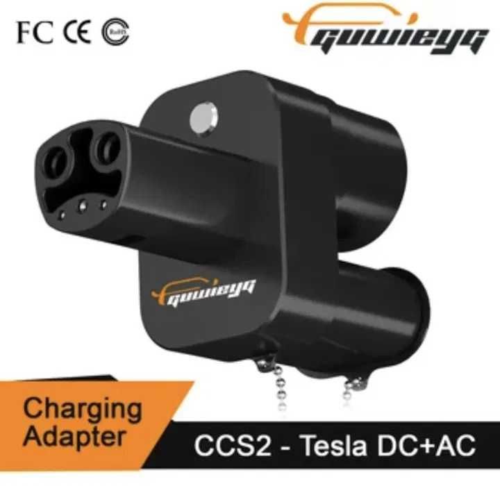 Адаптер CCS 2 combo Tesla 2 в 1 на ССS2 (DC) та Type 2 (AC) АС/DC