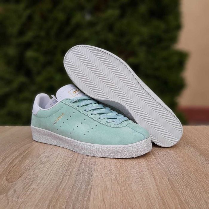 Жіночі замшеві кеди Adіdas TOPANGA Бірюзові