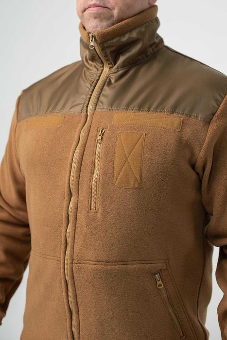 Тактична флісова кофта Військова чоловіча фліска Койот 44-60р Military