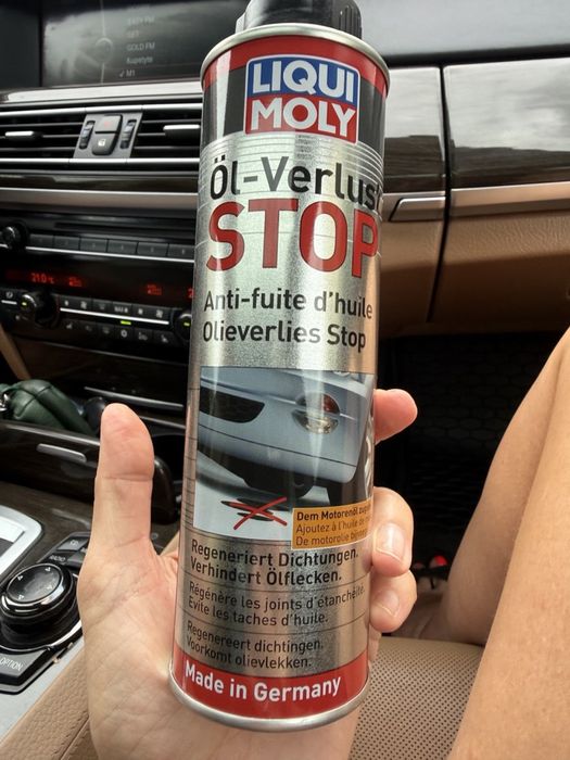 Liqui Moly Öl-Verlust-Stop спеціалізована присадка в моторну оливу, призначена для зупинки та запобігання витокам оливи через ущільнювачі двигуна