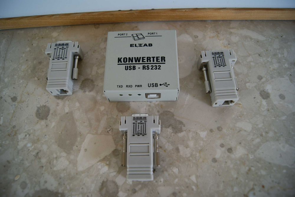 Elzab Konwerter USB-RS232 + Trzy Przejściówki PC RS/UTP