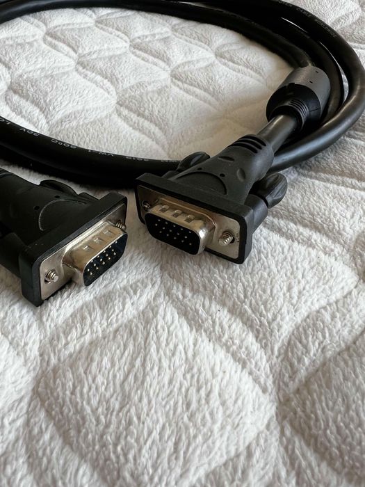 Kabel do monitora VGA-VGA, wysoka jakość, 1.8 m