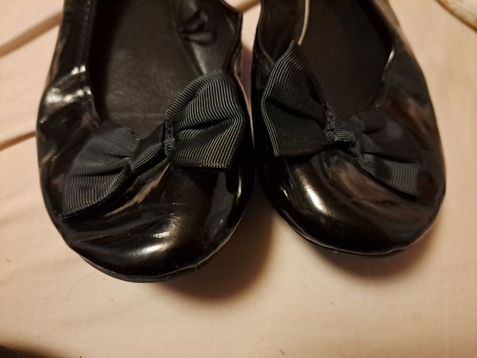 Baleriny czarne damskie