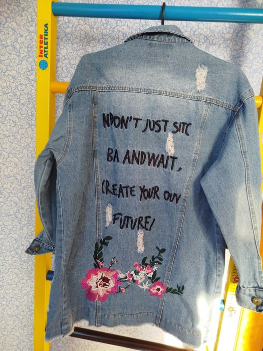 Куртка джинсова подовжена