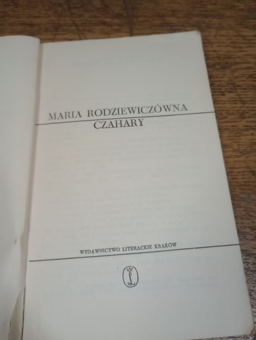 Czahary. Maria Rodziewiczówna