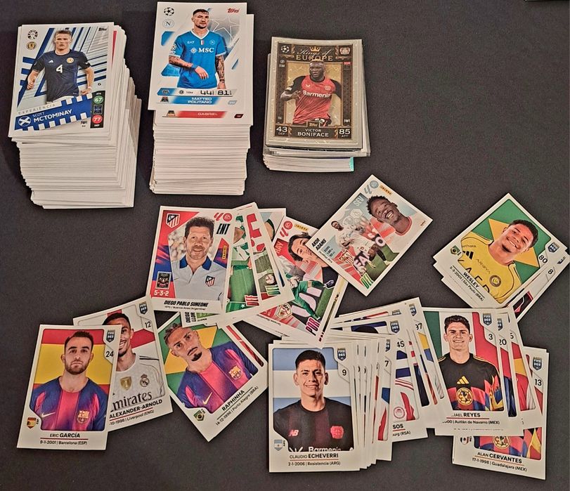 Cartas futebol variadas