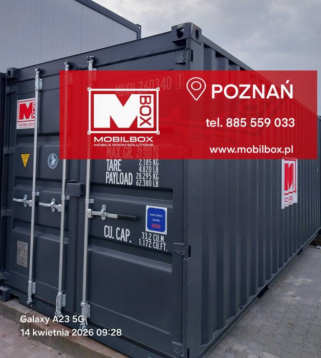kontener morski, kontener morski 6m, kontener morski 20 DV, kontener, magazyn