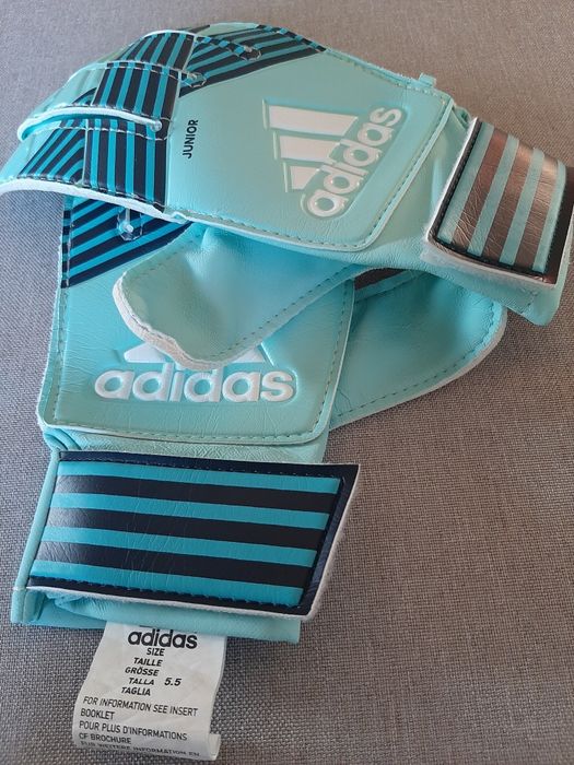 J. Nowe Rękawice bramkarskie Adidas junior roz.5.5