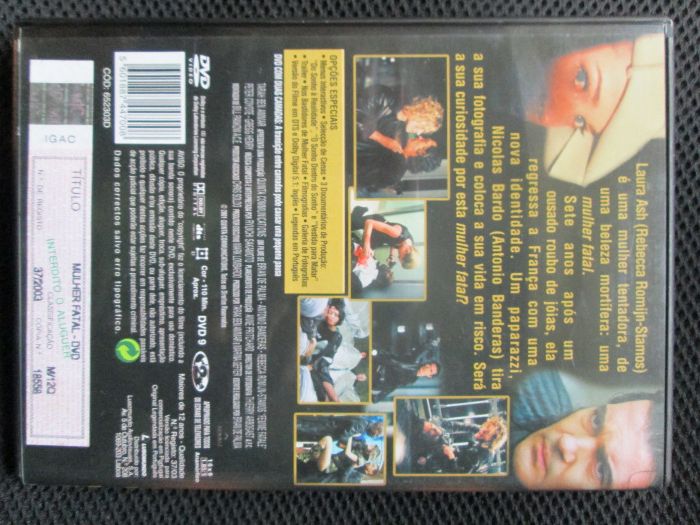 2 DVD Brian De Palma - Mulher Fatal e Vestida para Matar, como novos