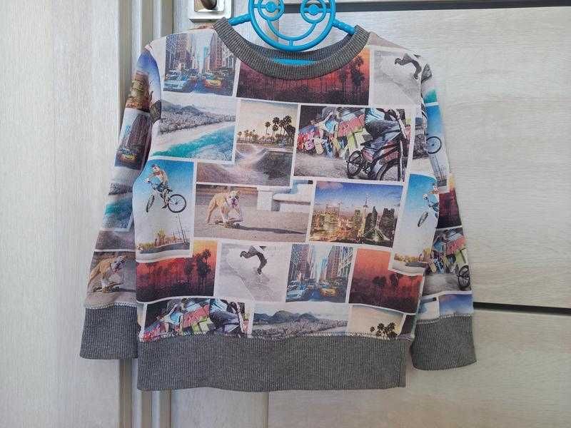 Толстовка спортивна кофта худі на флісі світшот свитшот H&m 2-3-4 роки