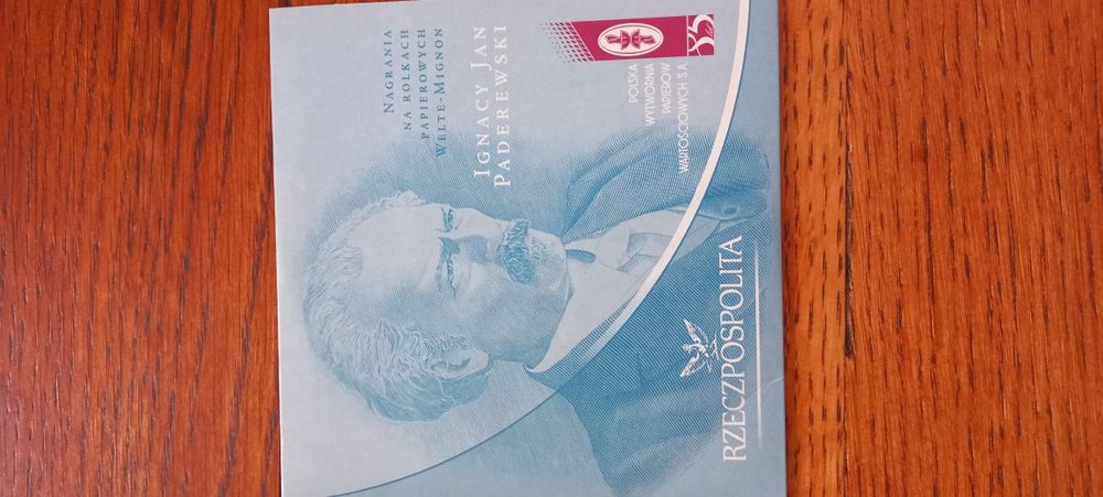 Ignacy Jan Paderewski nagrania na rolkach papierowych płyta