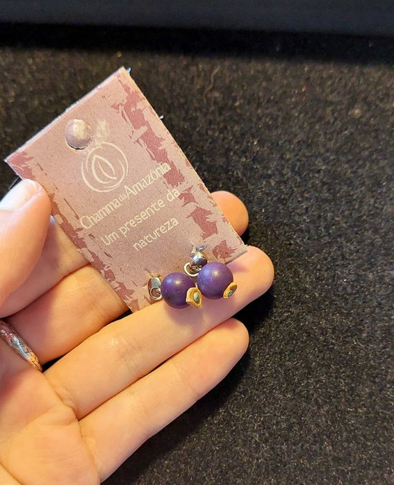 Brincos roxos Novos