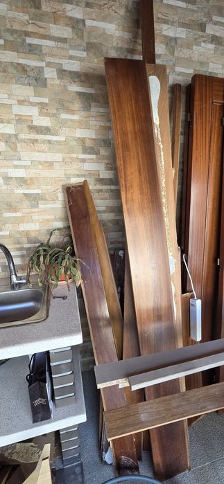 Várias madeiras de interior