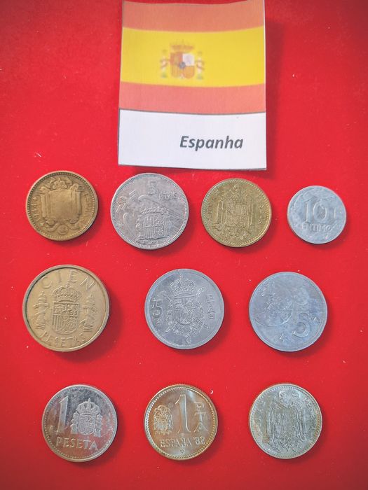 Moedas de Espanha ( 10 uni )
