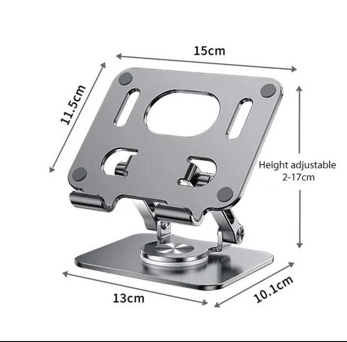 Складна металева підставка для планшета смартфона 360°