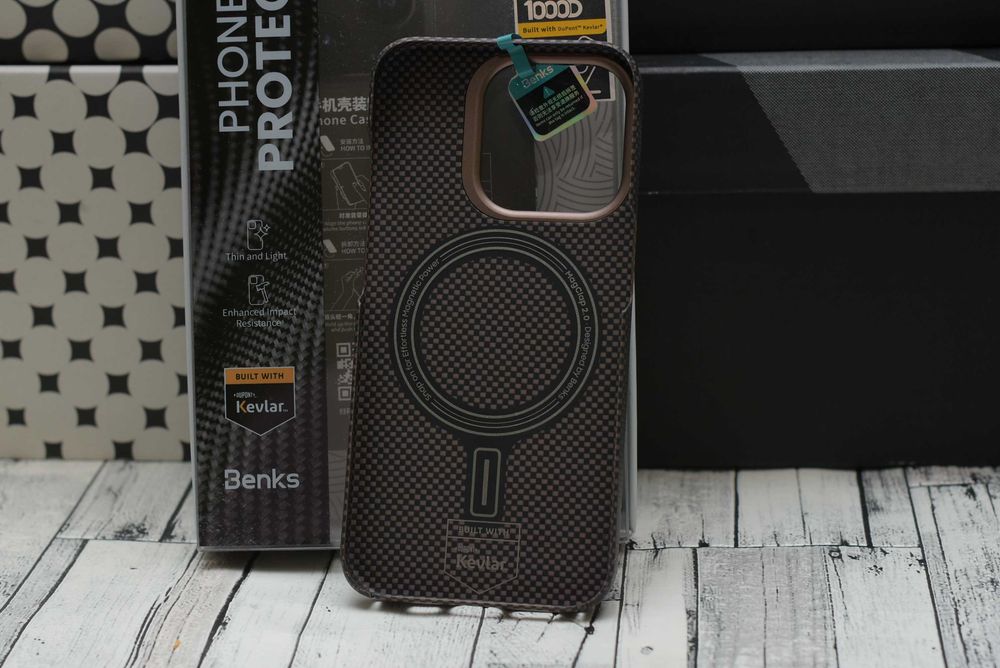 Преміум чохол чехол кевлар Benks 15 16 17 pro max оригинал pitaka