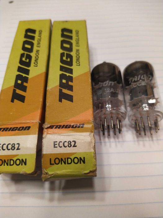 Trigon ECC82 Vacuum Tubes, New64552491046146120