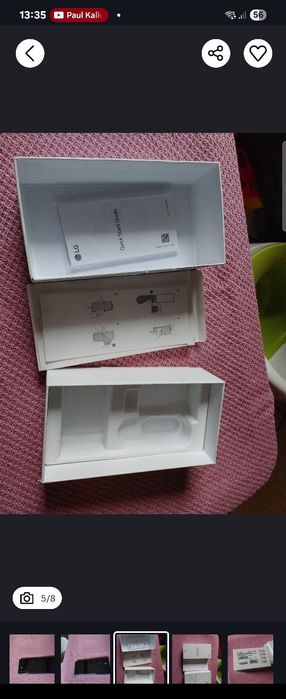 Smartfon LG Wing 8/128GB 5G 6.8" Szary LMF100EMW dual sim aurora gray