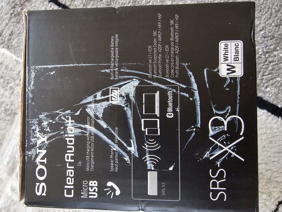 Coluna Sony SRS X3 Branca