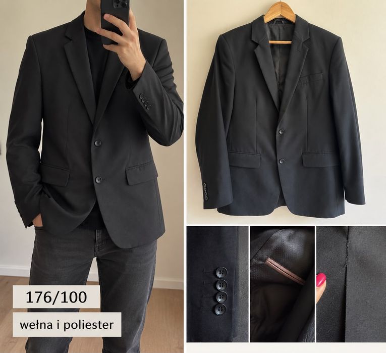 Marynarka czarna męska