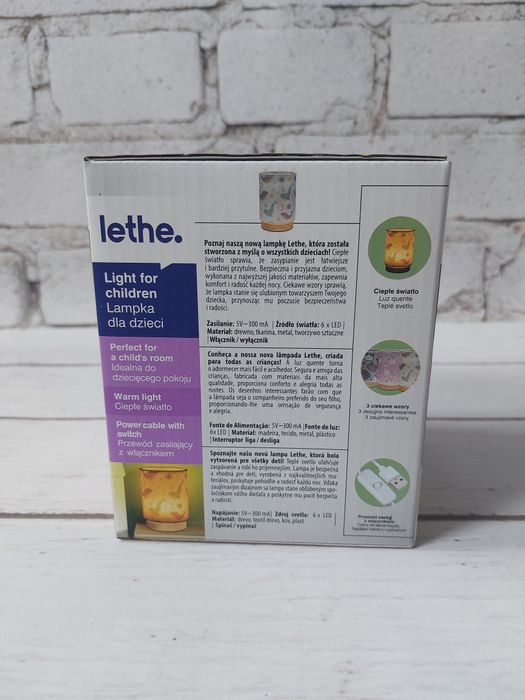 Lampka nocna Lethe do pokoju dziecięcego delfiny nowa