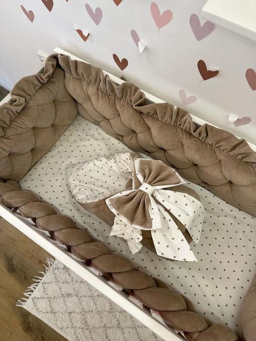 Комплект постілі в ліжечко бортики конверт