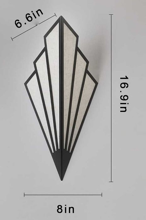 2x Kinkiet w stylu art deco czarny Akumulator pilot lampka lampa usb