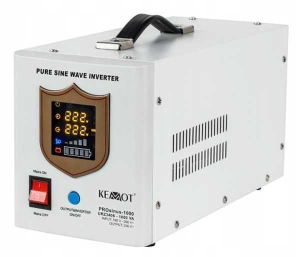 Zasilacz awaryjny KEMOT PROsinus-1000VA/700W pieca CO 230V