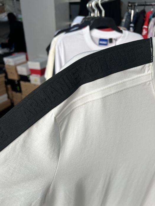 Футболка чоловіча Armani Exchange Logo Tape Tee Oversize | Оригінал (L; 2XL)