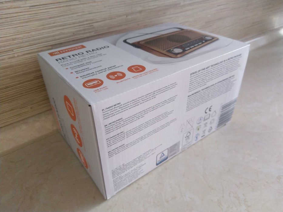 HIT Radio retro sieciowe na usb bezprzewodowe akumulatorowe 2w1 KURIER