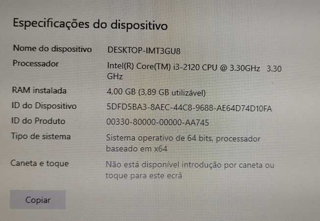 HP Compaq 8200 Elite SFF Core I3-2120
