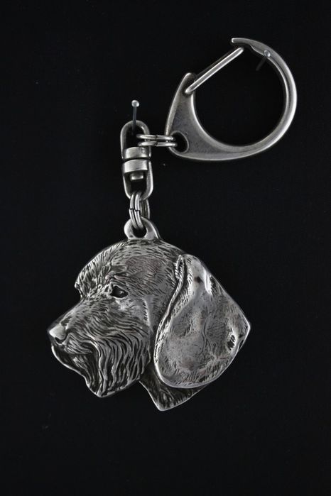 Jamnik szorstkowłosy III brelok posrebrzany Art-Dog
