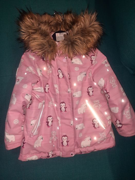 Зимняя курточка, теплая на девочку 2-3 лет