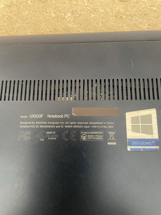 Portatil Asus zenbook