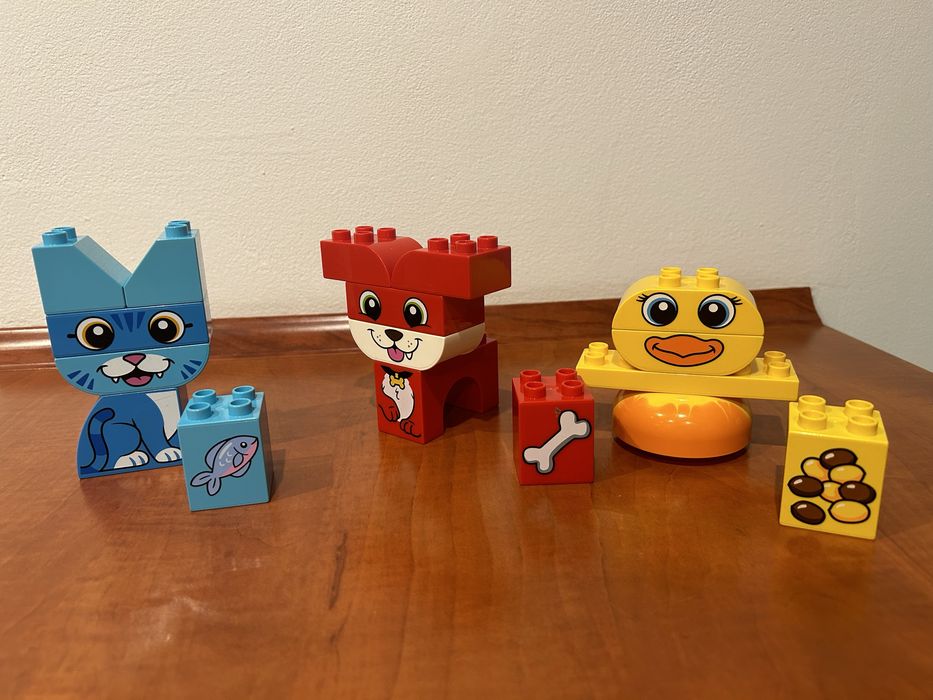Lego duplo 10858 zwięrzęta kot kaczka pies