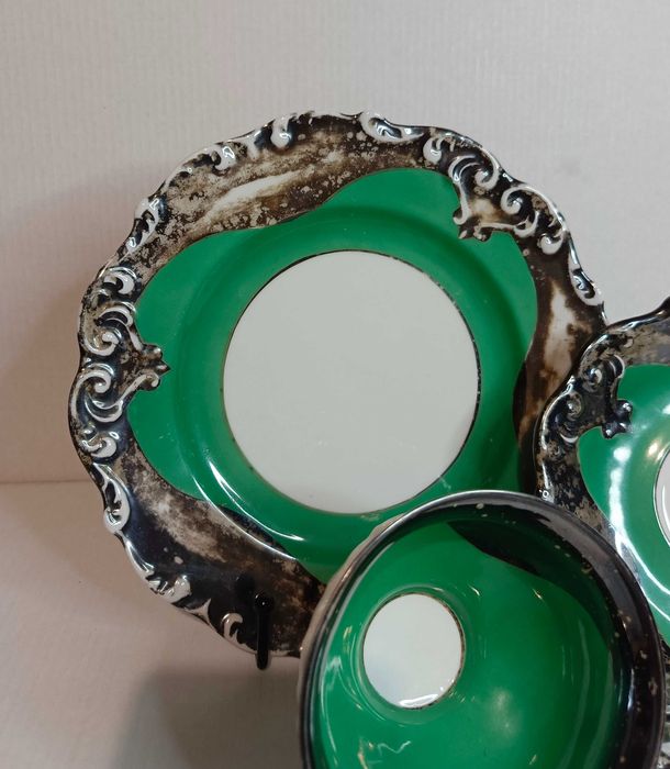 Zestaw śniadaniowy, trio, porcelana, RS Tillowitz EPOS, Tułowice