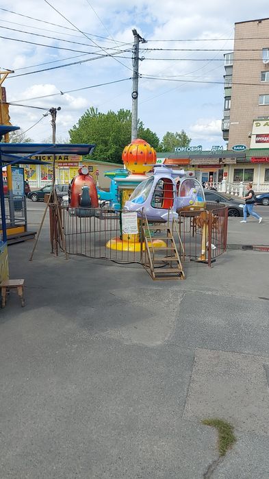 Аттракционы вертолетик миниджет.