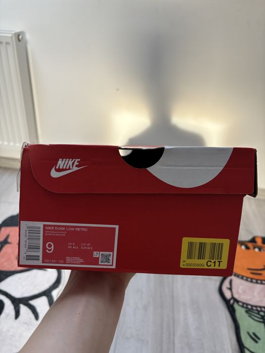 Buty Nike Dunk Panda bialo czarne 46