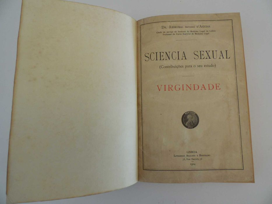 Par de Livros Sciencia Sexual - 1923/1924