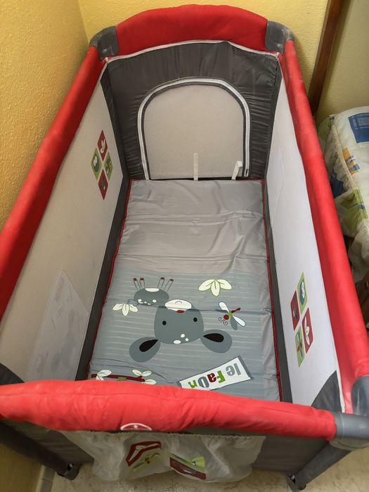 Cama viagem bebe e colchao