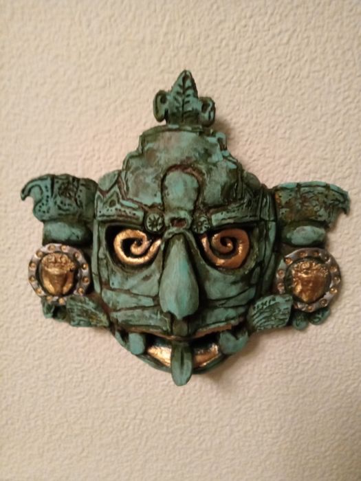 Маска настенная гориллы майя Шри-Ланка handmade