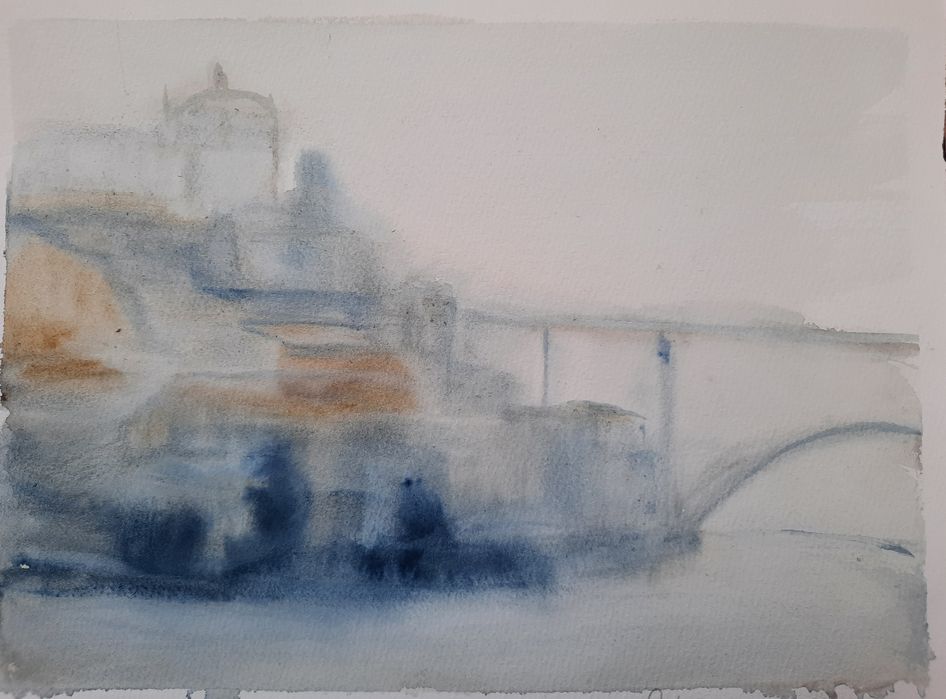 Aguarelas originais e de edição única sobre o Porto o Porto